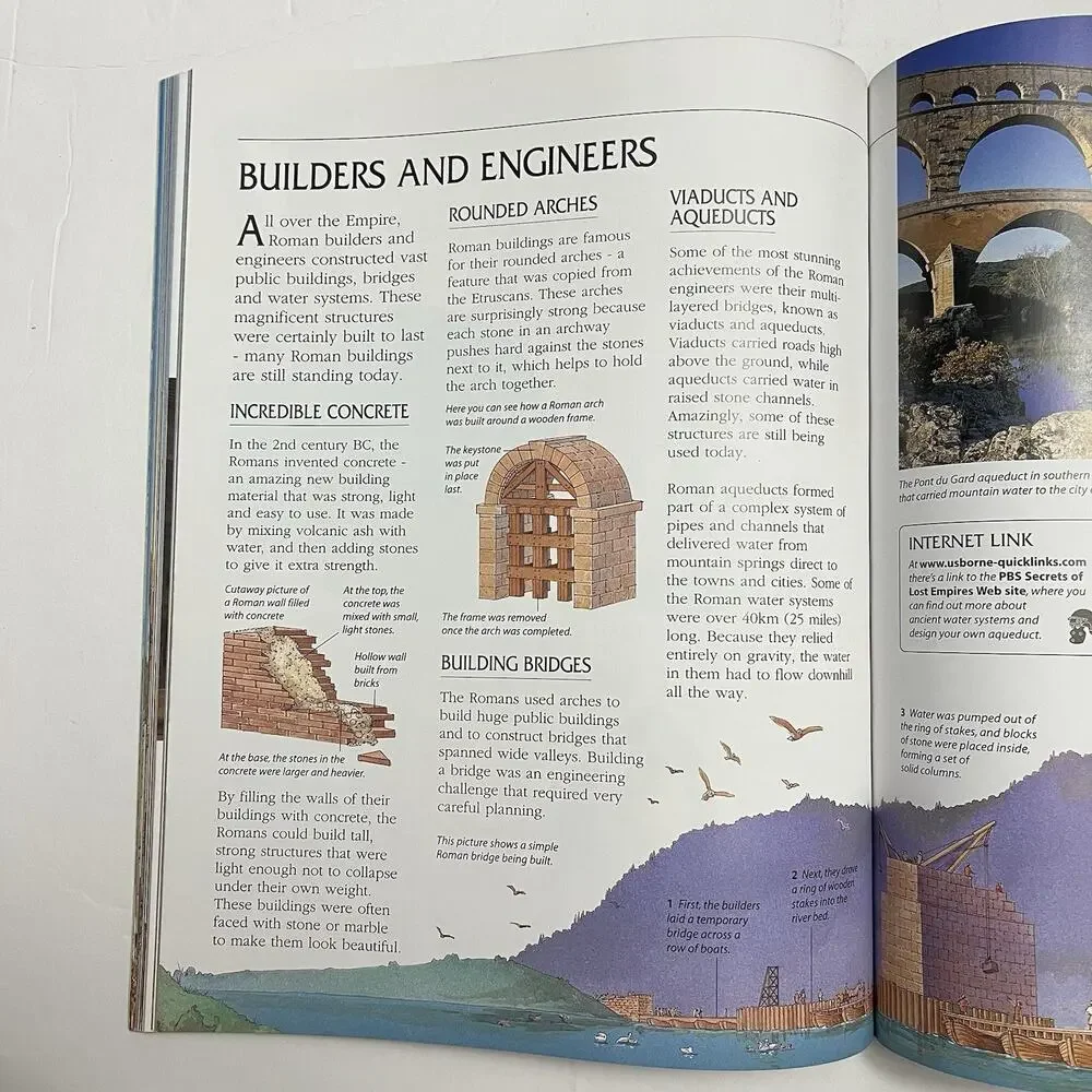 Usborne Internet Linked Encyclopedia Of The Roman World Paperback Book History